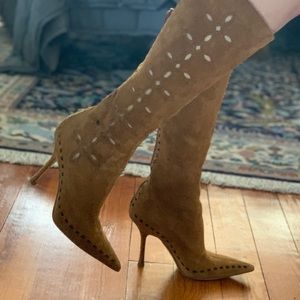Suede Jimmy Choo Boots with Cutout